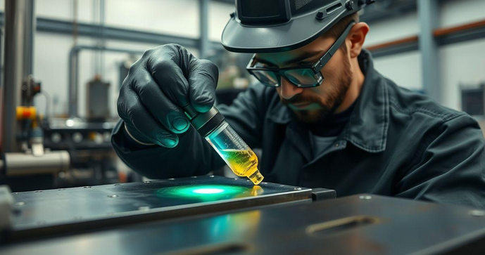 Ensaio de líquido penetrante como técnica de controle de qualidade